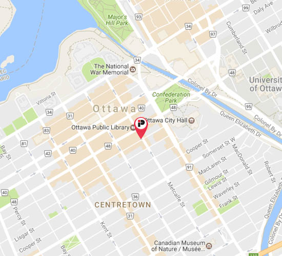 Map Of Downtown Ottawa Ottawa Parking | Impark